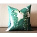 green pillow - leaves pillow - throw pillow - cushion cover graphic decorative pillow pillow cover 319