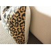 Leopard cotton and linen Pillow Cover - Animal Print Throw Pillow - Gold and Black Pillow - Lumbar pillow 325