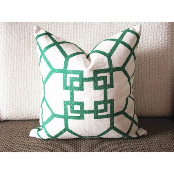 emerald green decorative pillows