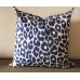 Iconic Leopard Print Pillow Cover with Zipper, Toss Euro Sham or Lumbar Cushion Case, Throw Pillow Accent in Linen 370