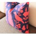 dark blue red bird colors hot pink blue Pillow, Bird Pillow, Decorative Throw Pillow Cover Invisible Zipper Closure, Toss Pillow, Accent Pillow 387