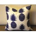 10 colors to choose Pillow Covers, navy blue pineapple pillow cover, Decorative throw pillows, Throw pillows, Pillow cases, Couch pillow 392