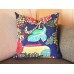 9 colors Designer Pillow - Chinese Dragon Flowers Pillow Cover in Alabaster 426