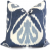 Indigo Ikat Decorative Pillow Cover, Kravet Bansuri 18x18, 20x20, 22x22 Eurosham or lumbar pillow, toss pillow, accent pillow, throw pillow  480