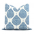 Wedgewood Blue Lotus Flower Decorative Pillow Cover, Throw Pillow, Accent Pillow, Pillow Sham, Cushion cover 489
