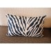 Linen Pillow - black white Zebra pattern geometrical Pillow Cover - lumbar Pillow - printing Throw Pillow Cushion Covers- 12*20 14*20 247