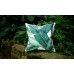 One Dark Green Tropical Jungle Zipper Pillow Cover Leaves Outdoor Pillow Dark Green Banana leaf 18x18 Lumbar Martinique Pillow cover 253