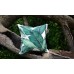 One Dark Green Tropical Jungle Zipper Pillow Cover Leaves Outdoor Pillow Dark Green Banana leaf 18x18 Lumbar Martinique Pillow cover 253