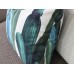 One Dark Green Tropical Jungle Zipper Pillow Cover Leaves Outdoor Pillow Dark Green Cactus leaf  Lumbar Martinique Pillow cover 254