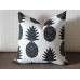 11 colors Pillow Covers, black pineapple pillow cover, Decorative throw pillows, Throw pillows, Outdoor pillows, Couch pillow 259