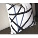 Black gray Channels Pillow Cover - Black pillow - Black stripes Pillow - Designer Geometric Pillow Cover 317