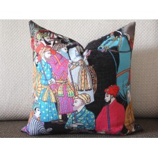 Designer pillow Dara Turquoise Pillow Cover Throw Pillow Cover - Decorative Pillow - black pillow cover 429