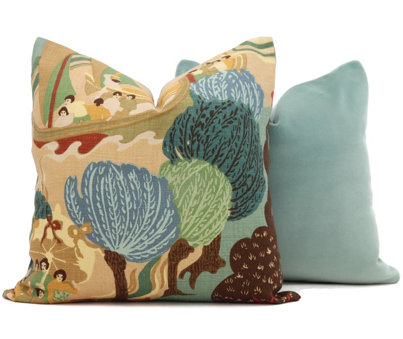 decorative pillow pillow cover designer fabric pop of color schumacher ...