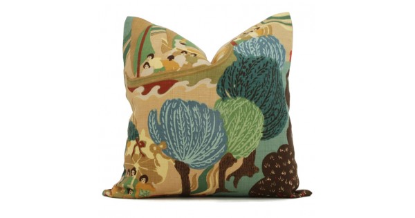 decorative pillow pillow cover designer fabric pop of color schumacher ...